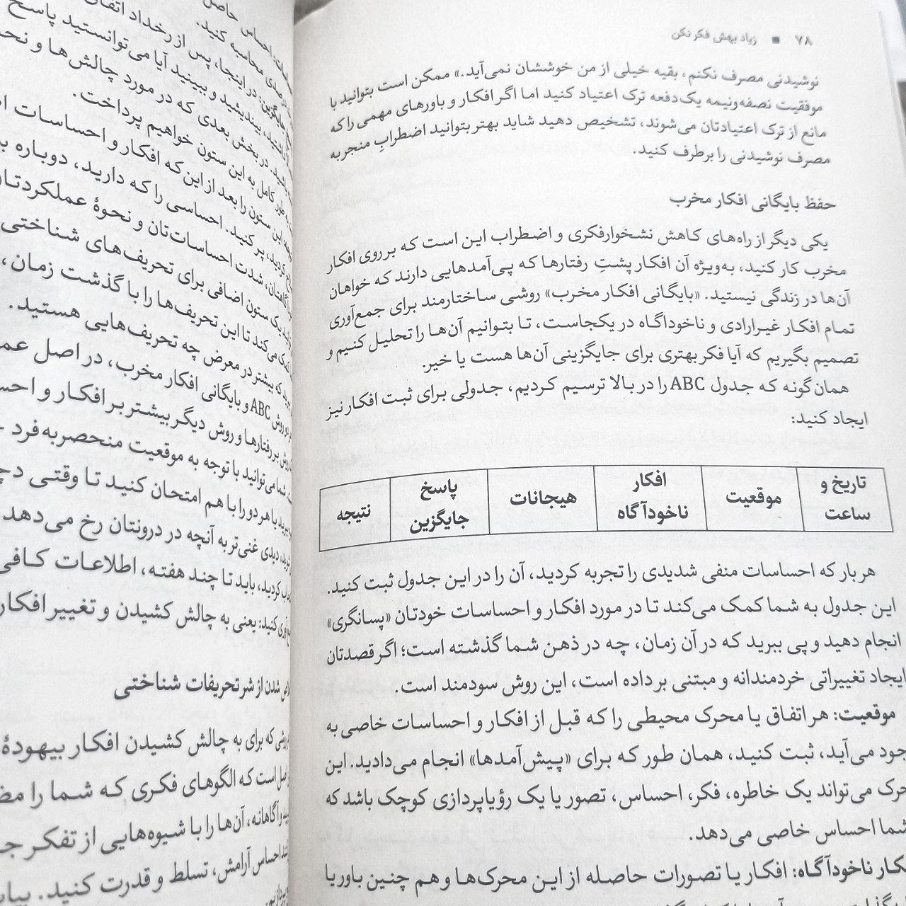 کتاب زیاد بهش فکر نکن اثر نیک ترنتون انتشارات آذربیان