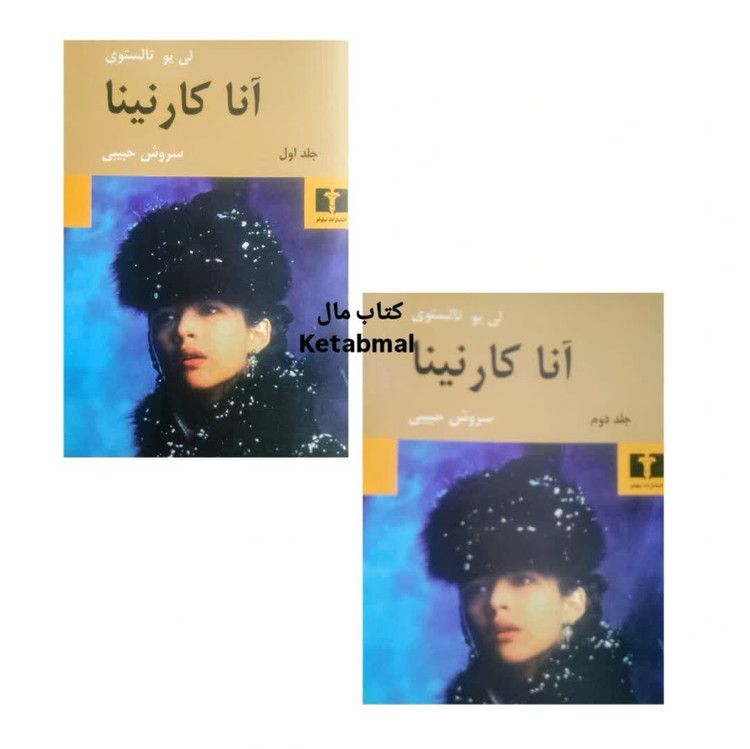 کتاب آناکارنینا اثر لی یو تولستوی انتشارات نیلوفر دو جلدی